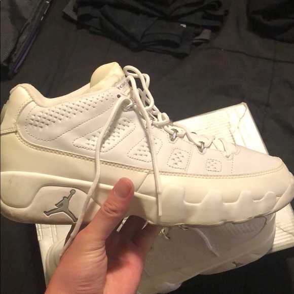 White Air Jordan 9 Retro Low Size 12 - Picture 4 of 10